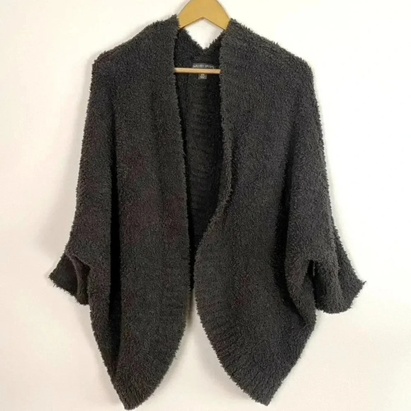 Barefoot Dreams Cozy Chic Open Cardigan Shrug Sweater - Picture 1 of 11